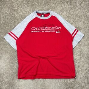 Vintage Y2K Starter Louisville Cardinals T Shirt Large (Fits XL)‎